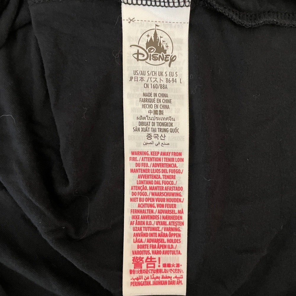 Disney Disneyland Resort Minnie Mouse Witch Sequin Halloween Shirt Black Small - Picture 6 of 8